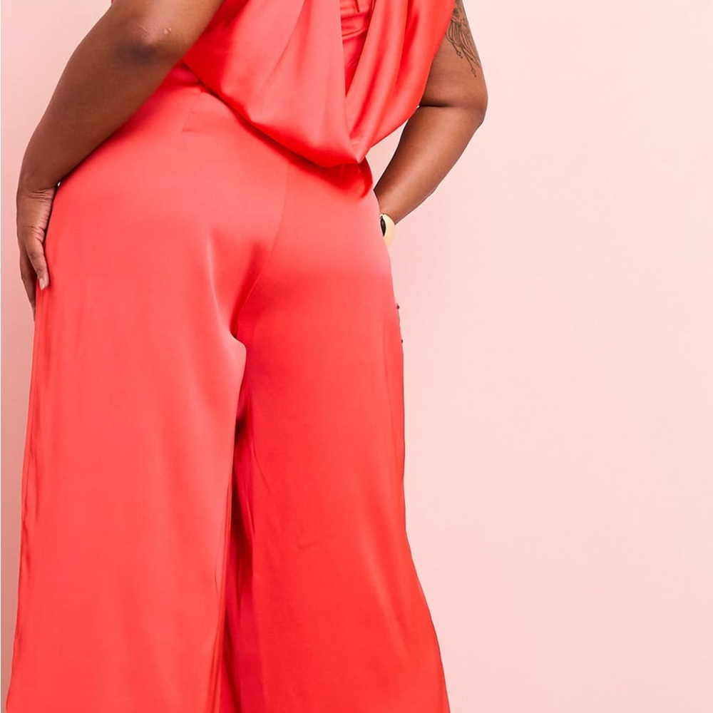 ASOS Curve Vibrant Red Jumpsuit - Picture 2 of 2